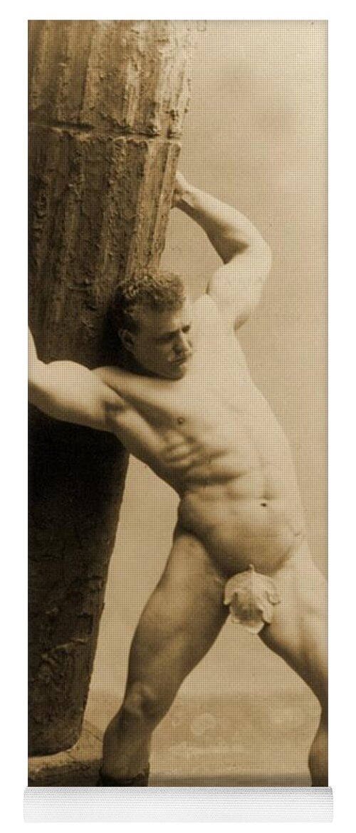 Circus Yoga Mat featuring the photograph Eugen Sandow by American School