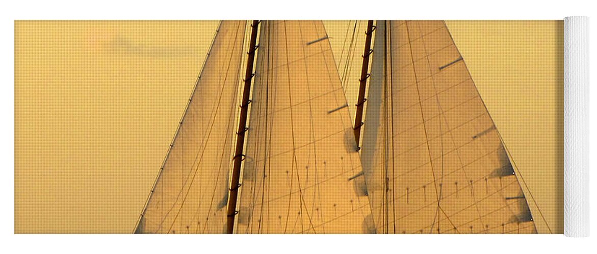 Water Yoga Mat featuring the photograph More Sails in Key West by Bob Slitzan