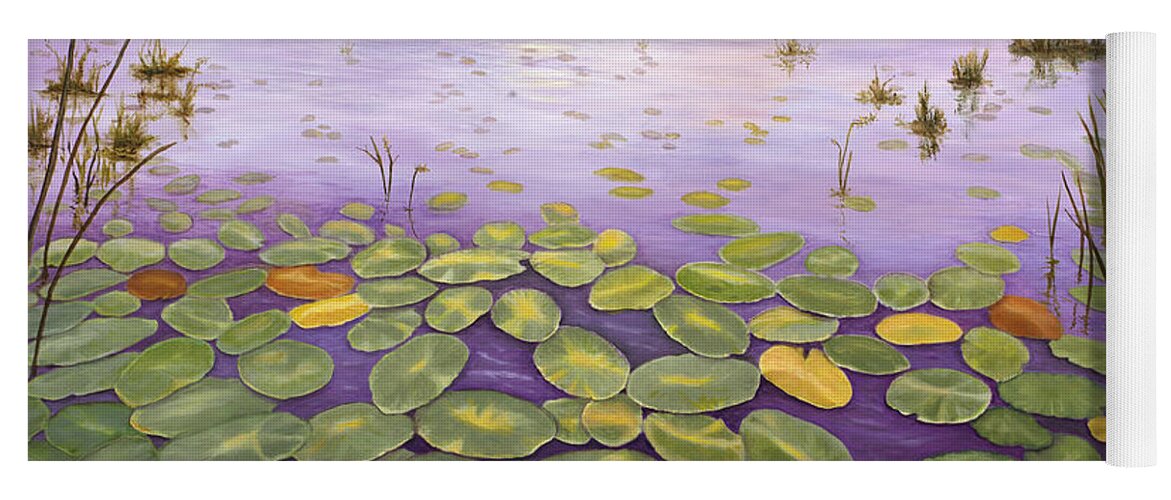 Florida Yoga Mat featuring the painting Everglades Evening by Karen Zuk Rosenblatt