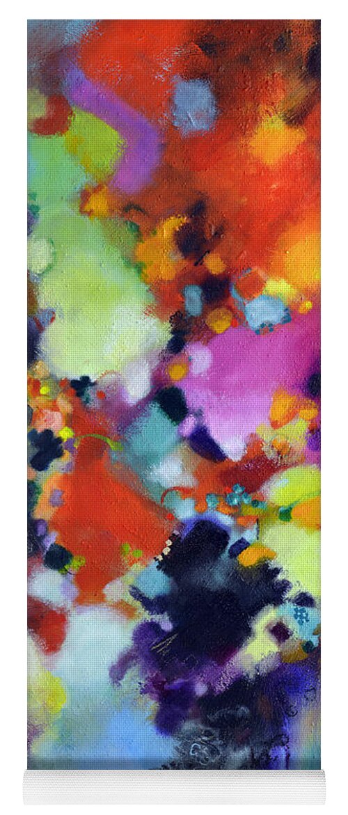 Texture Yoga Mat featuring the painting Exultation by Sally Trace