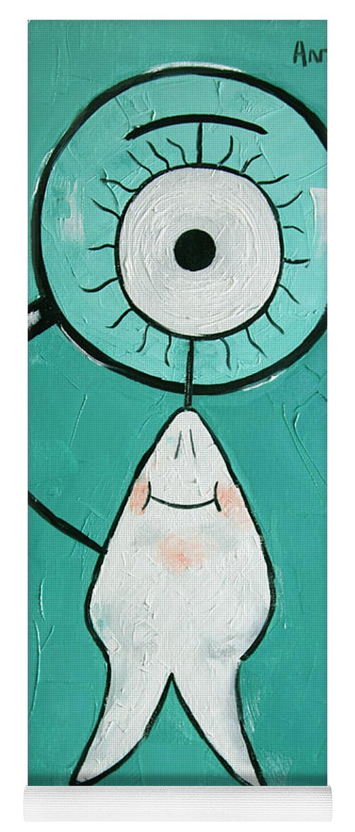 Eye Tooth Yoga Mat featuring the painting Eye Tooth by Anthony Falbo