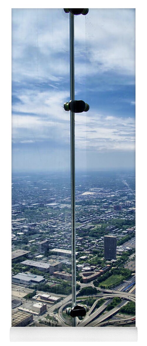Cities Yoga Mat featuring the photograph Eyes Down From The 103rd Floor The View From the Ledge by Thomas Woolworth