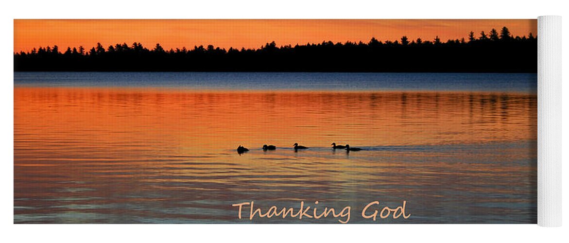 Thanking God After He Answers A Prayer Is Gratitude Thanking Him In Advance Is Faith Yoga Mat featuring the photograph Faith in God by Barbara West