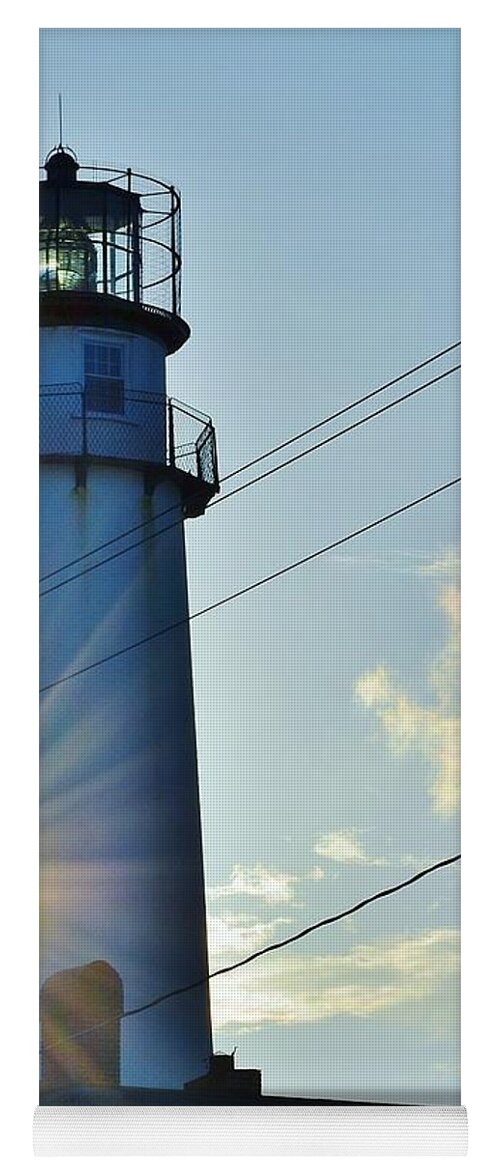 Fenwick Island Lighthouse Yoga Mat featuring the photograph Fenwick Island Lighthouse - Delaware by Kim Bemis