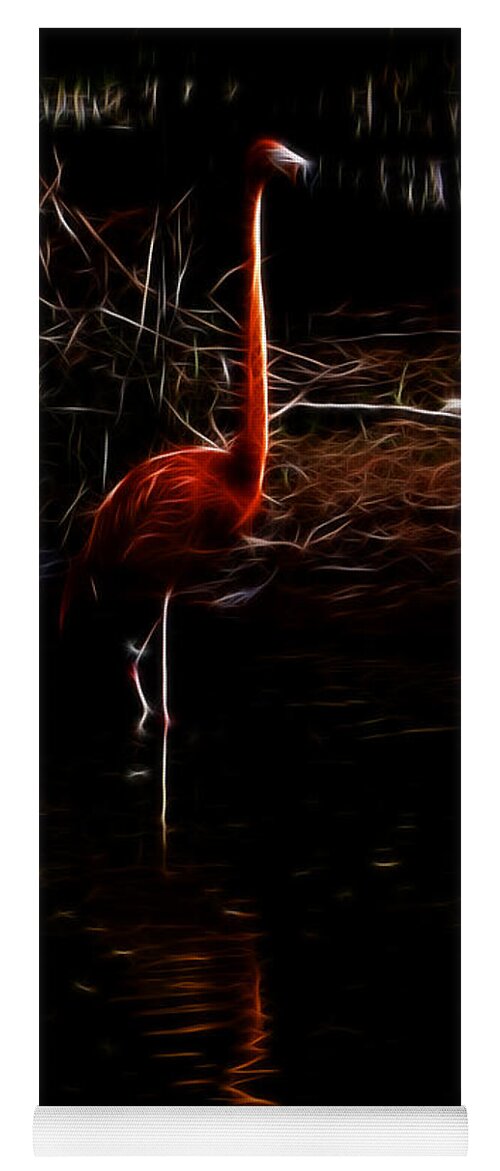 Fire Flamingo Yoga Mat featuring the photograph Fire Flamingo by Weston Westmoreland