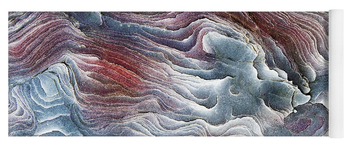 Sandstone Yoga Mat featuring the photograph Flow of Erosion by Tim Gainey