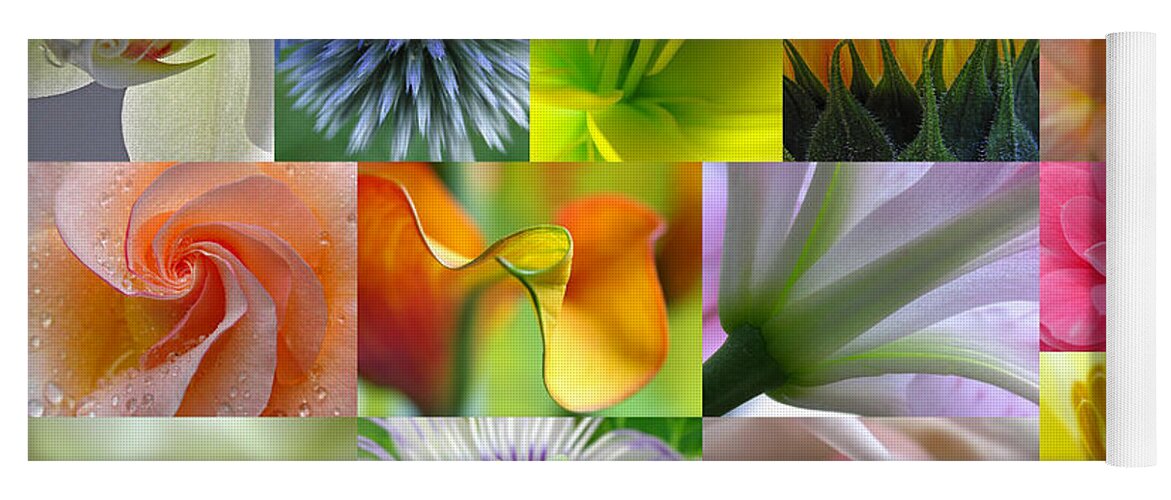 Artwork Yoga Mat featuring the photograph Flower Macro Photography by Juergen Roth