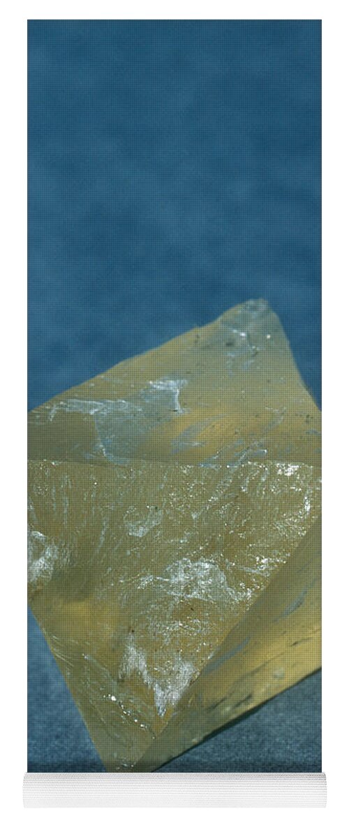 Calcium Fluoride Yoga Mat featuring the photograph Fluorite Crystal by A.b. Joyce