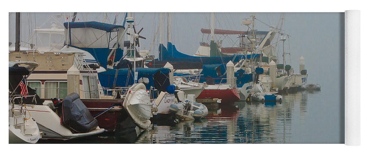 Harbor Yoga Mat featuring the photograph Foggy Harbor by Ben Graham