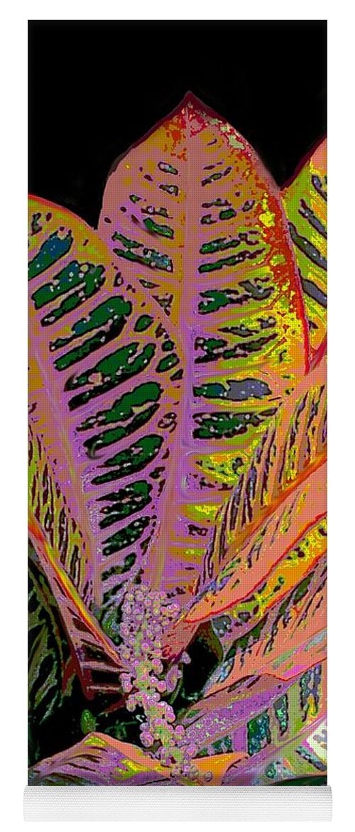 Abstract Yoga Mat featuring the digital art Foliage by Christine Fournier