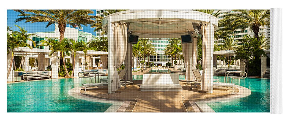 Architecture Yoga Mat featuring the photograph Fontainebleau Hotel by Raul Rodriguez