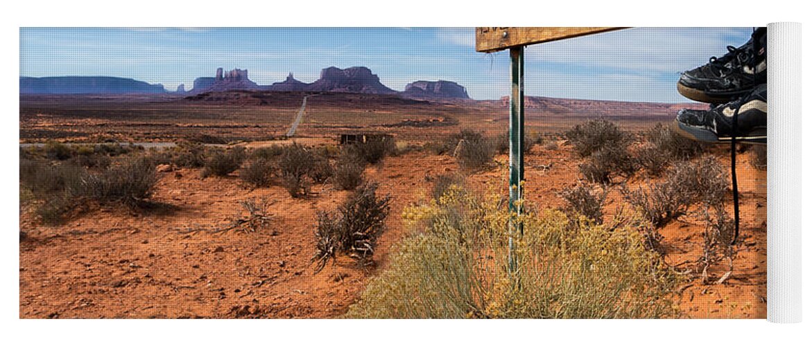 Arizona Yoga Mat featuring the photograph Forrest Gump Landmark by Jerry Fornarotto
