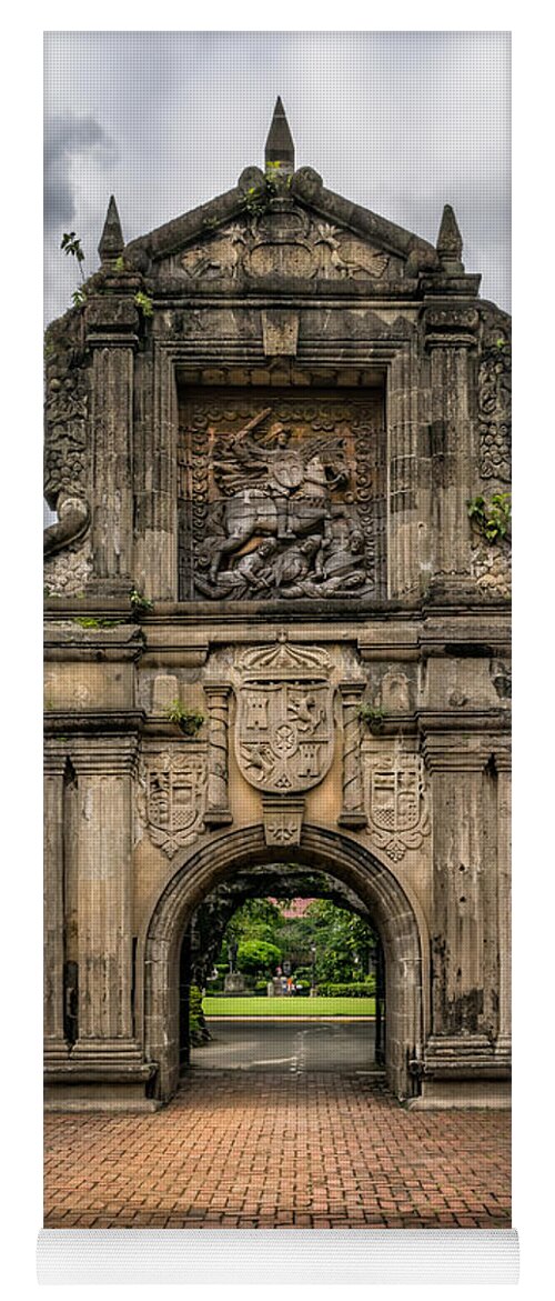Fort Santiago Yoga Mat featuring the photograph Fort Santiago by Adrian Evans