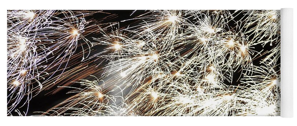 Fireworks Yoga Mat featuring the photograph Fourth of July Fireworks by Kim Bemis
