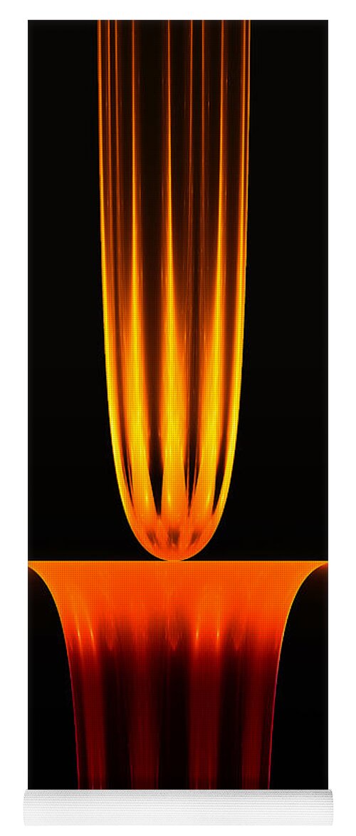 Fractal Yoga Mat featuring the digital art Fractal Flame by Gary Blackman