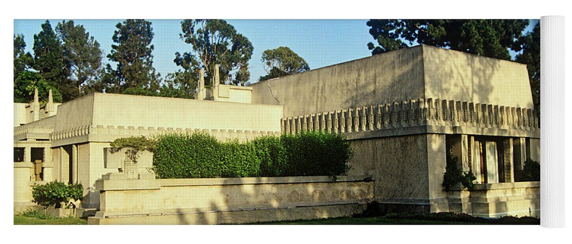 Photography Yoga Mat featuring the photograph Frank Lloyd Wrights Hollyhock House by Panoramic Images