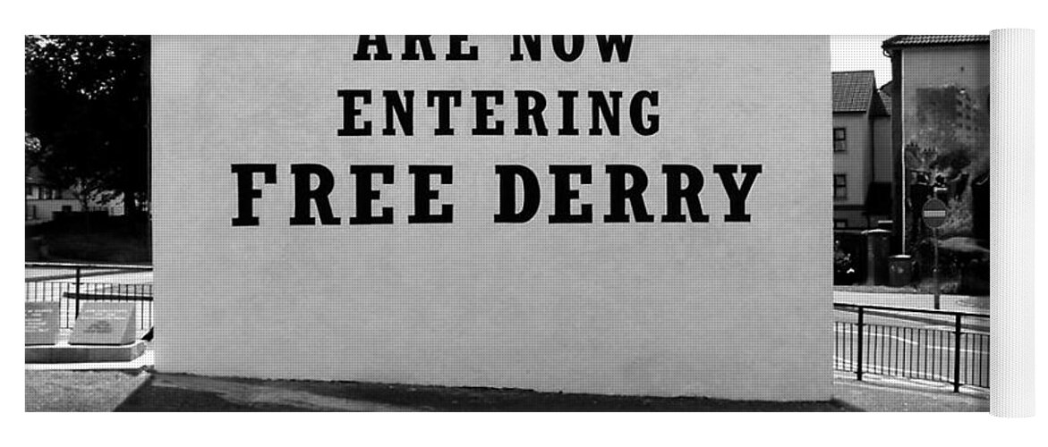 Free Derry Corner Yoga Mat featuring the photograph Free Derry Corner 9 by Nina Ficur Feenan