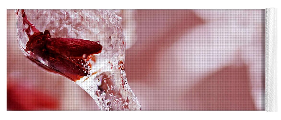 Fruit Yoga Mat featuring the photograph Frozen Jewel by Debbie Oppermann