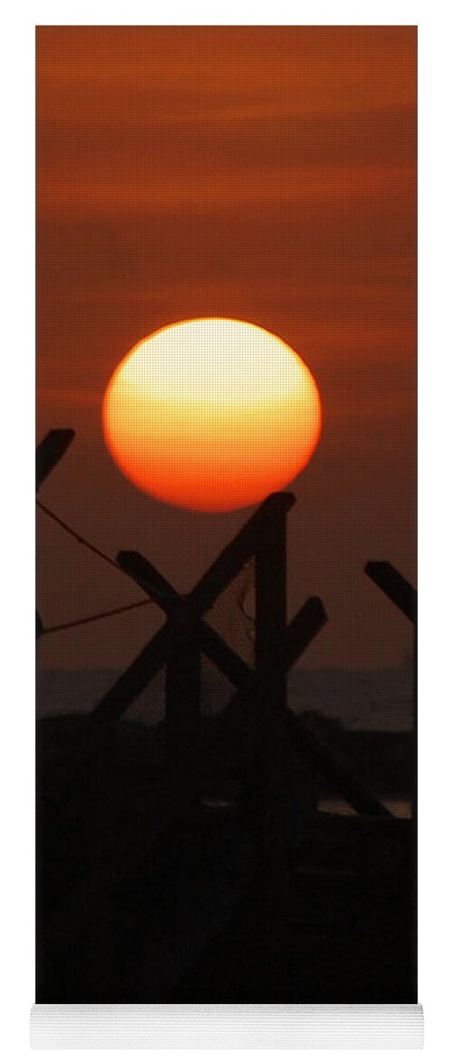 Sunrise Yoga Mat featuring the photograph Full Sun by Leticia Latocki