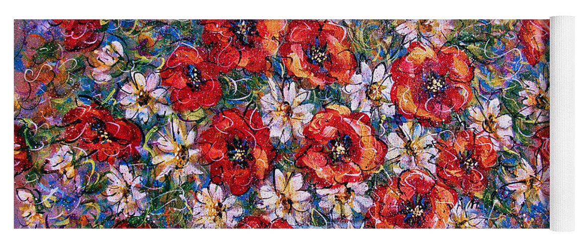 Flowers Yoga Mat featuring the painting Garden Splendor by Natalie Holland