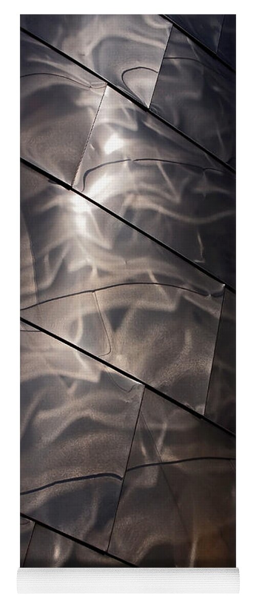 Abstract Yoga Mat featuring the photograph Gehry Magic by Rona Black