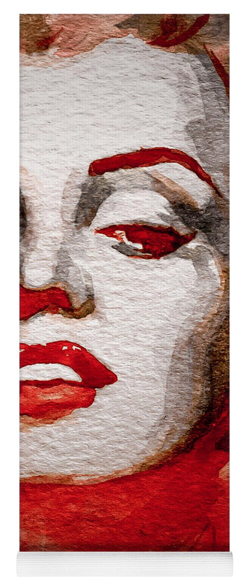 Marilyn Monroe Yoga Mat featuring the painting Gentlemens Prefer Blondes by Laur Iduc