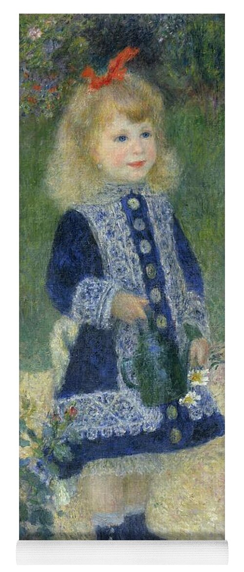 Auguste Renoir Yoga Mat featuring the painting Girl With A Watering Can by Auguste Renoir