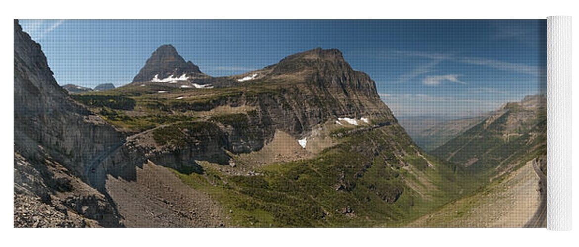 Glacier National Park Yoga Mat featuring the photograph Glacier National Park Panorama by Sebastian Musial