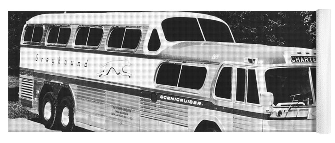 1950's Yoga Mat featuring the photograph GM's Latest Bus Line by Underwood Archives