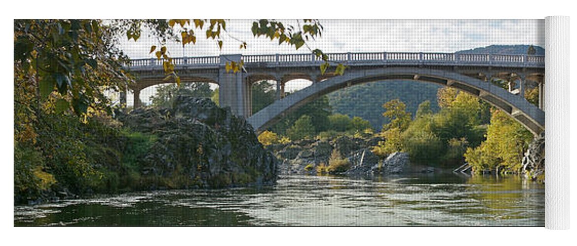 Gold Hill Bridge Yoga Mat featuring the photograph Gold Hill Bridge by Mick Anderson