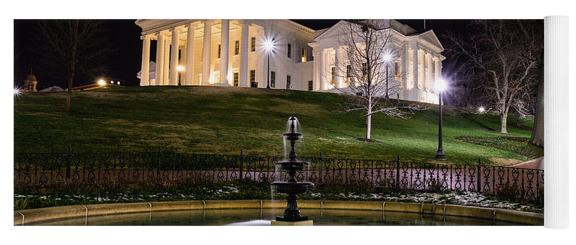 Rva Yoga Mat featuring the photograph Governor's Mansion by Stacy Abbott