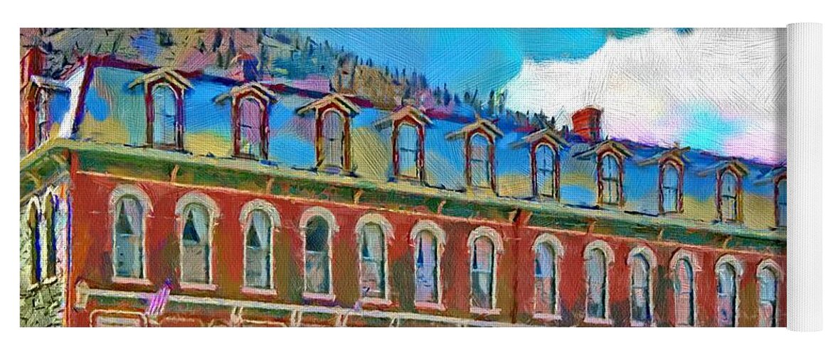 Shop Yoga Mat featuring the painting Grand Imperial Hotel by Jeffrey Kolker