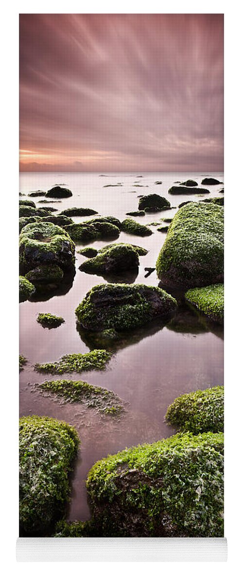 Beach Yoga Mat featuring the photograph Green chaos by Jorge Maia
