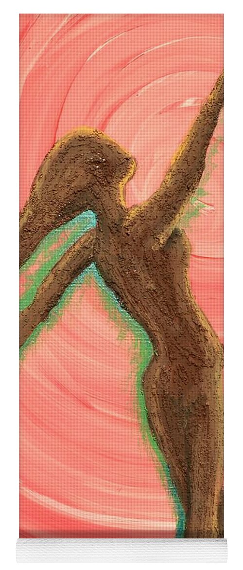 Tree Yoga Mat featuring the painting Growing Pulse by Meganne Peck