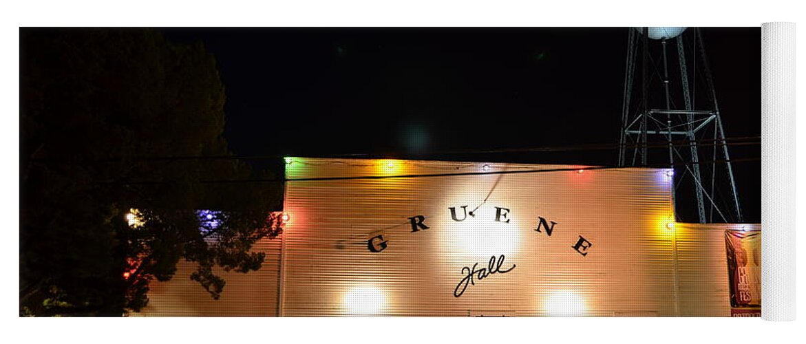 Timed Exposure Yoga Mat featuring the photograph Gruene Hall by David Morefield