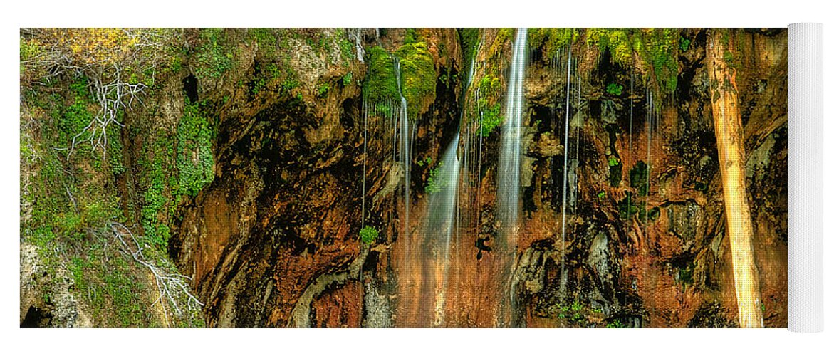 Home Yoga Mat featuring the photograph Hanging Lake by Richard Gehlbach