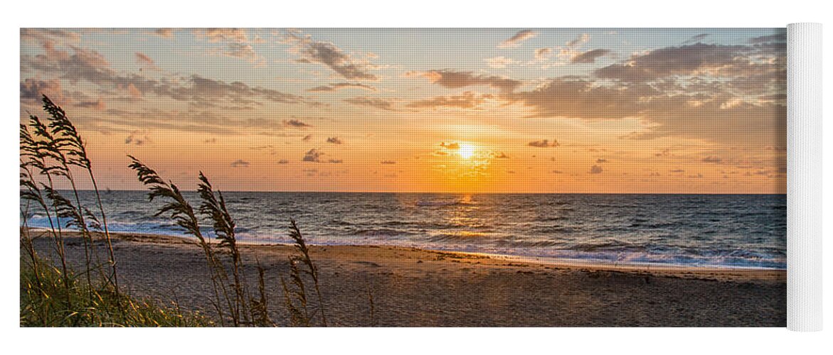 Cape Yoga Mat featuring the photograph Hatteras Sunrise by Stacy Abbott