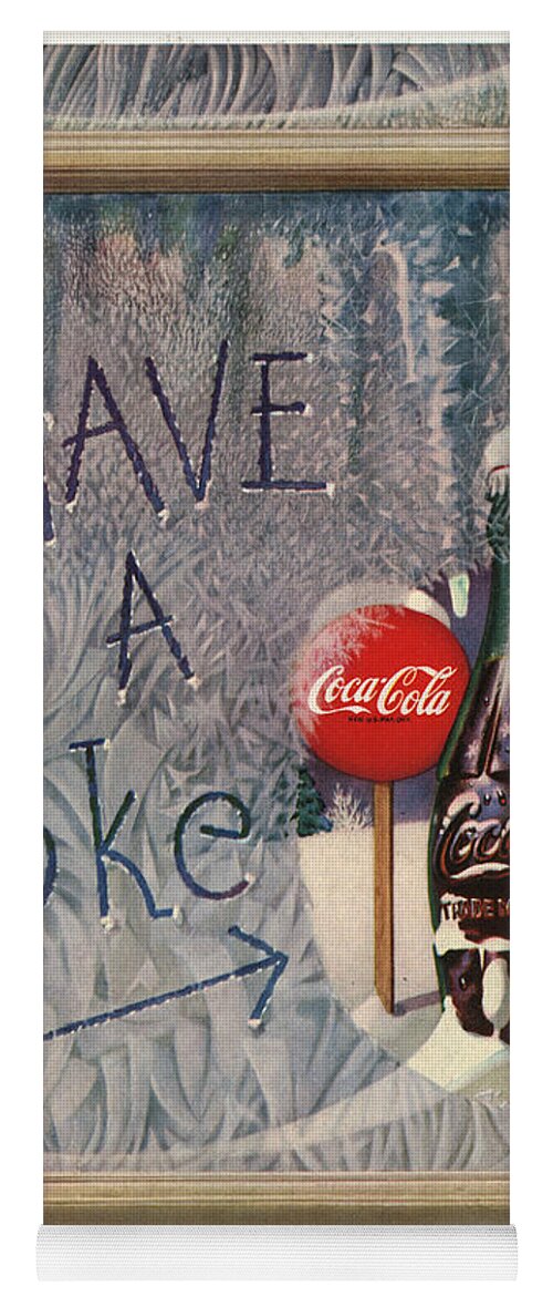 Have A Coke Yoga Mat featuring the digital art Have a Coke by Georgia Clare
