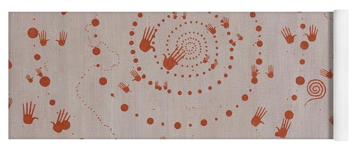 Hand Yoga Mat featuring the painting Healing Hands by Doug Miller