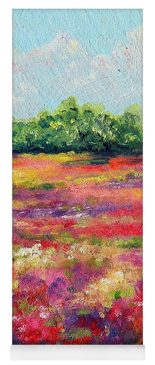 Flowers Yoga Mat featuring the painting Heaven's Breath by Meaghan Troup
