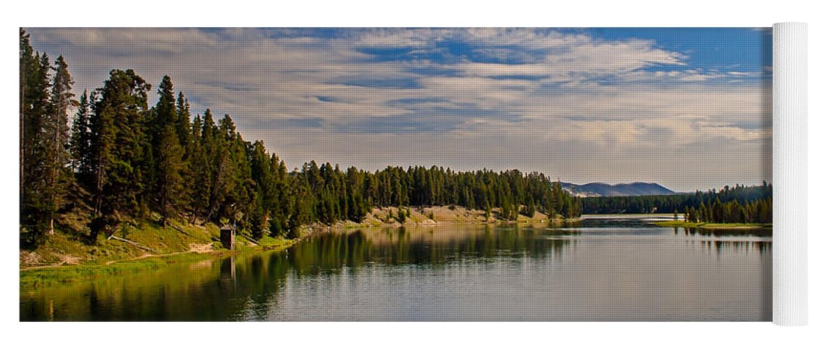 Wyoming Yoga Mat featuring the photograph Henry Fork of Snake River II by Robert Bales