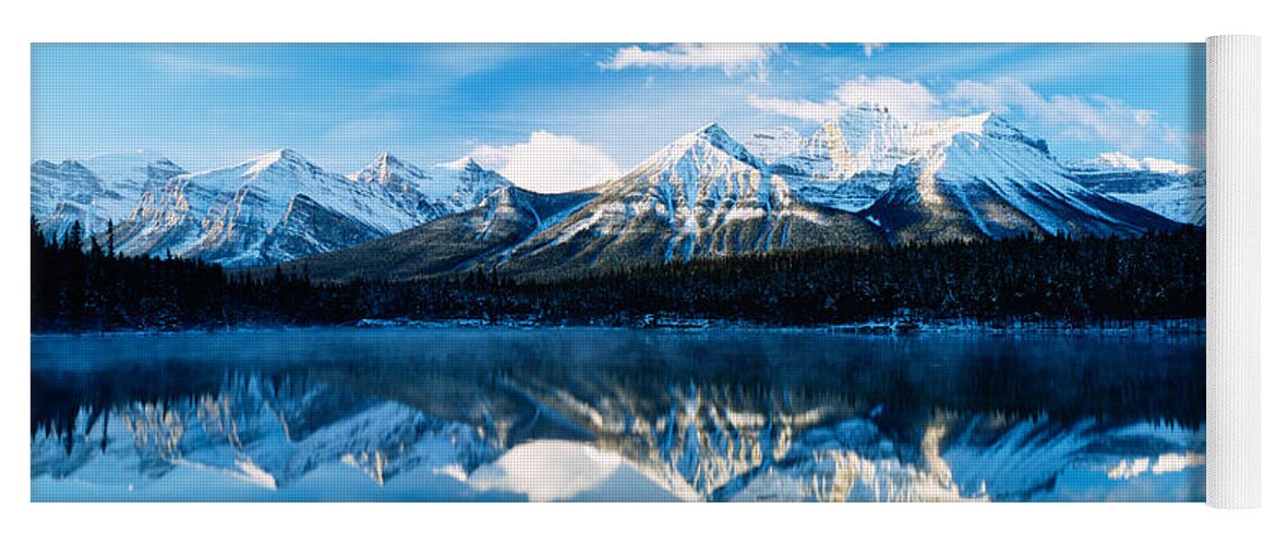 Photography Yoga Mat featuring the photograph Herbert Lake, Banff National Park by Panoramic Images