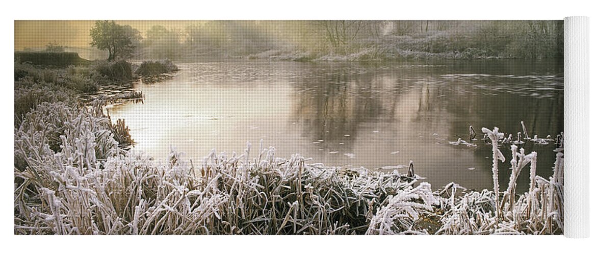 River Yoga Mat featuring the photograph Here Comes the Sun by Edmund Nagele FRPS