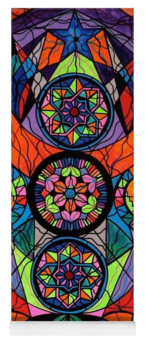 Higher Purpose Yoga Mat featuring the painting Higher Purpose by Teal Eye Print Store