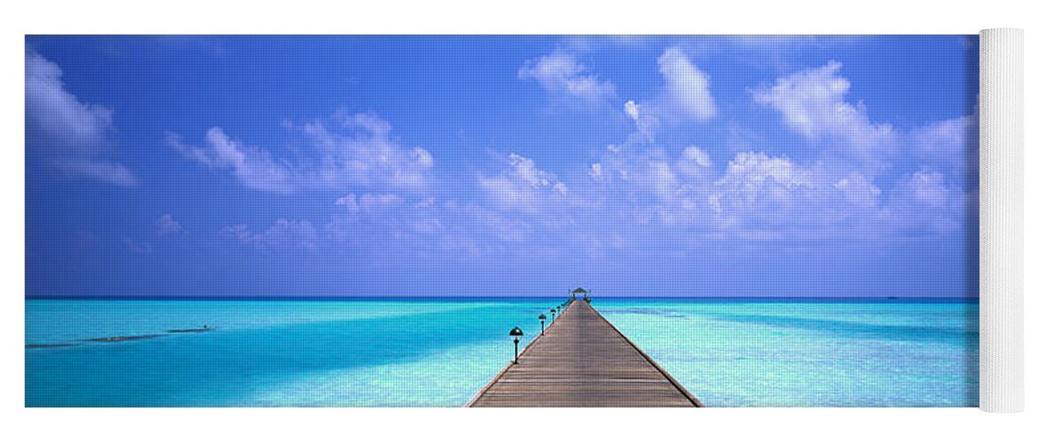 Photography Yoga Mat featuring the photograph Holiday Island Maldives by Panoramic Images