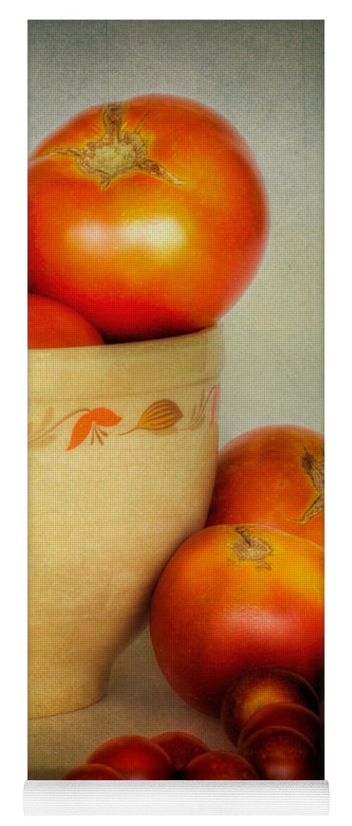 Bowl Yoga Mat featuring the photograph Home Grown Tomatoes by David and Carol Kelly