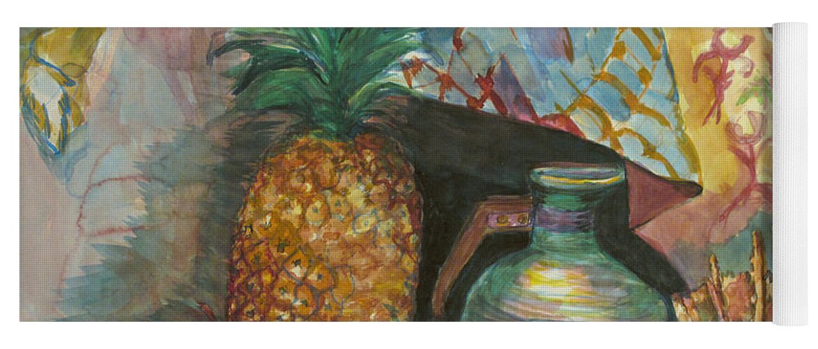 Still Life Yoga Mat featuring the painting Hospitality by Carol Oufnac Mahan
