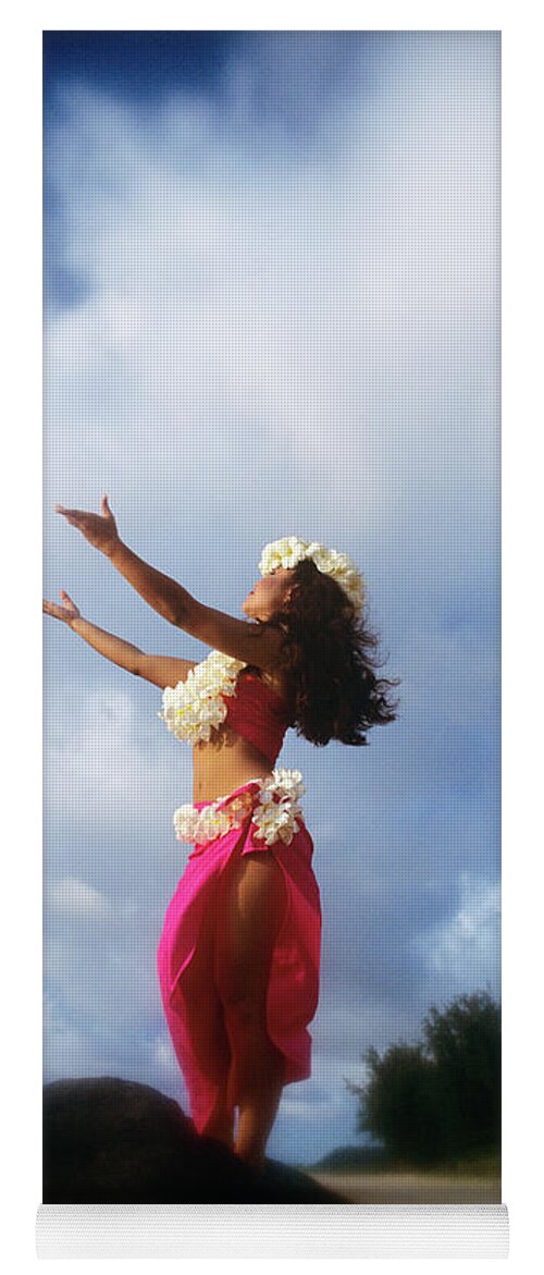 Photography Yoga Mat featuring the photograph Hula Dancer Hawaii by Vintage Images