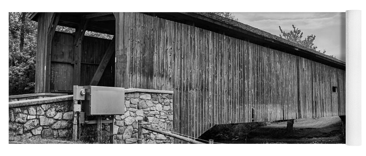Bridges Yoga Mat featuring the photograph Hunsecker's Mill Bridge by Guy Whiteley