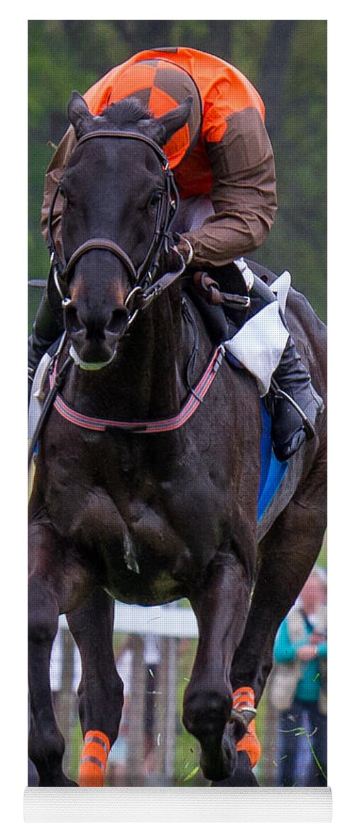 Jockey Yoga Mat featuring the photograph I Just Can't Look by Robert L Jackson